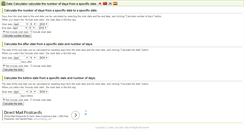Desktop Screenshot of calc-date.com